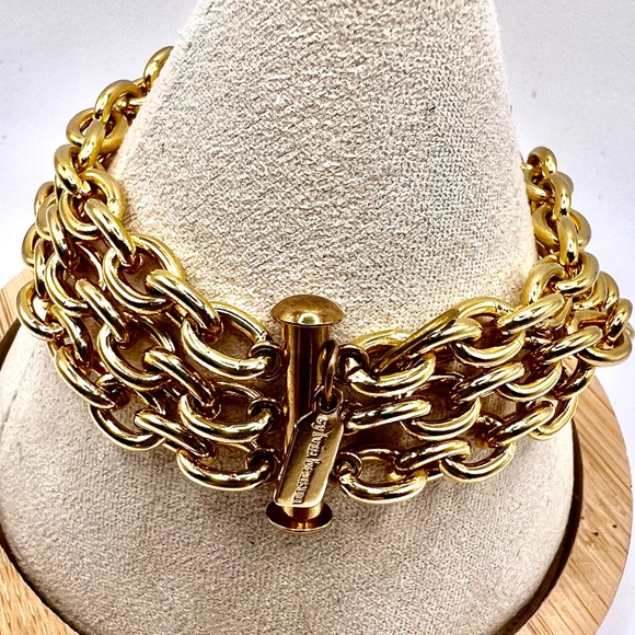 sylvia benson Jewelry Sylvia Benson Multi Strand Chain Bracelet Euc